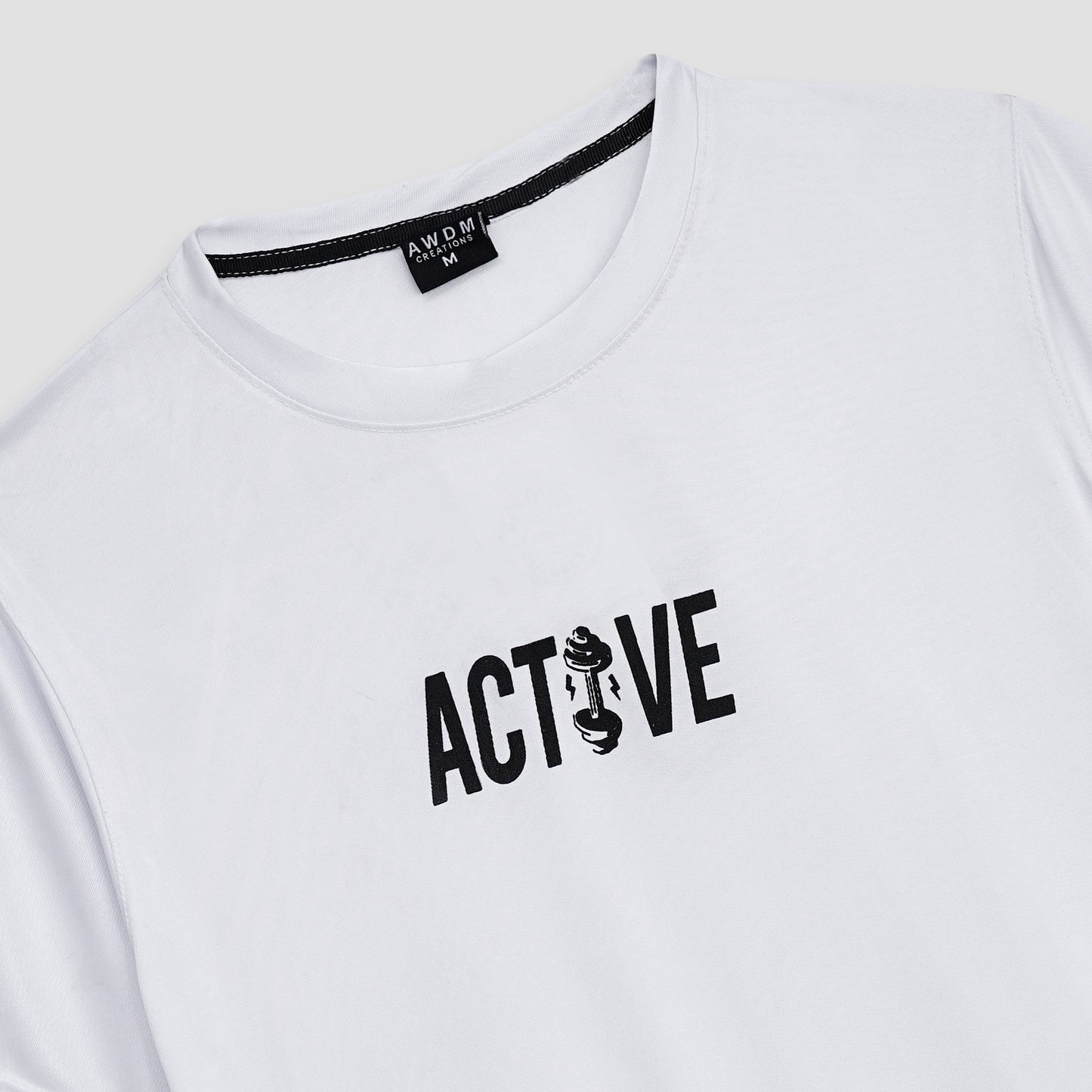 𝑨𝒄𝒕𝒊𝒗𝒆𝒘𝒆𝒂𝒓 𝑴𝒆𝒏'𝒔 𝑻-𝑺𝒉𝒊𝒓𝒕: WHITE