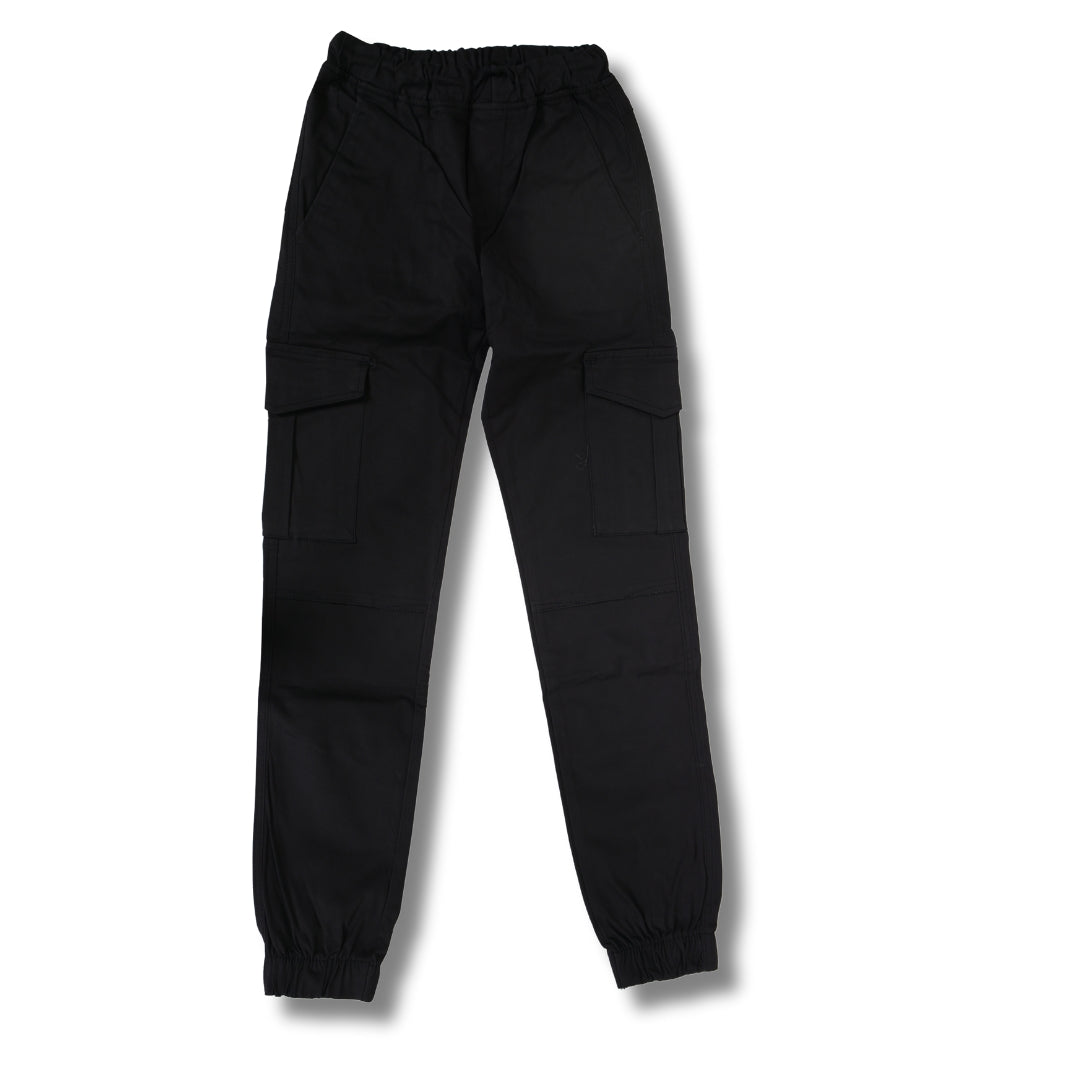 Ultimate Comfort Cotton Cargo Pants – Perfect Fit, All-Day Style! Black