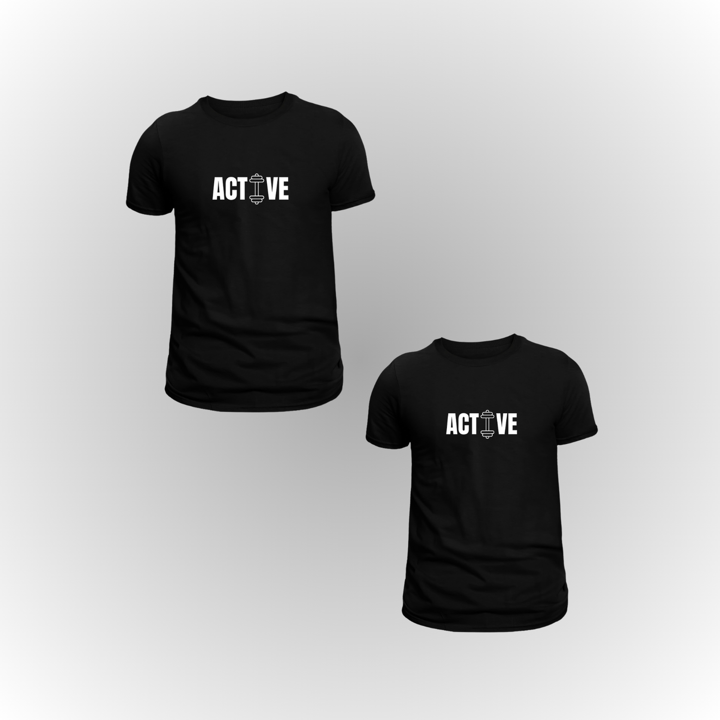Pack of 2 Premium ActiveWeare T-Shirts – Double the Style, Double the Comfort!