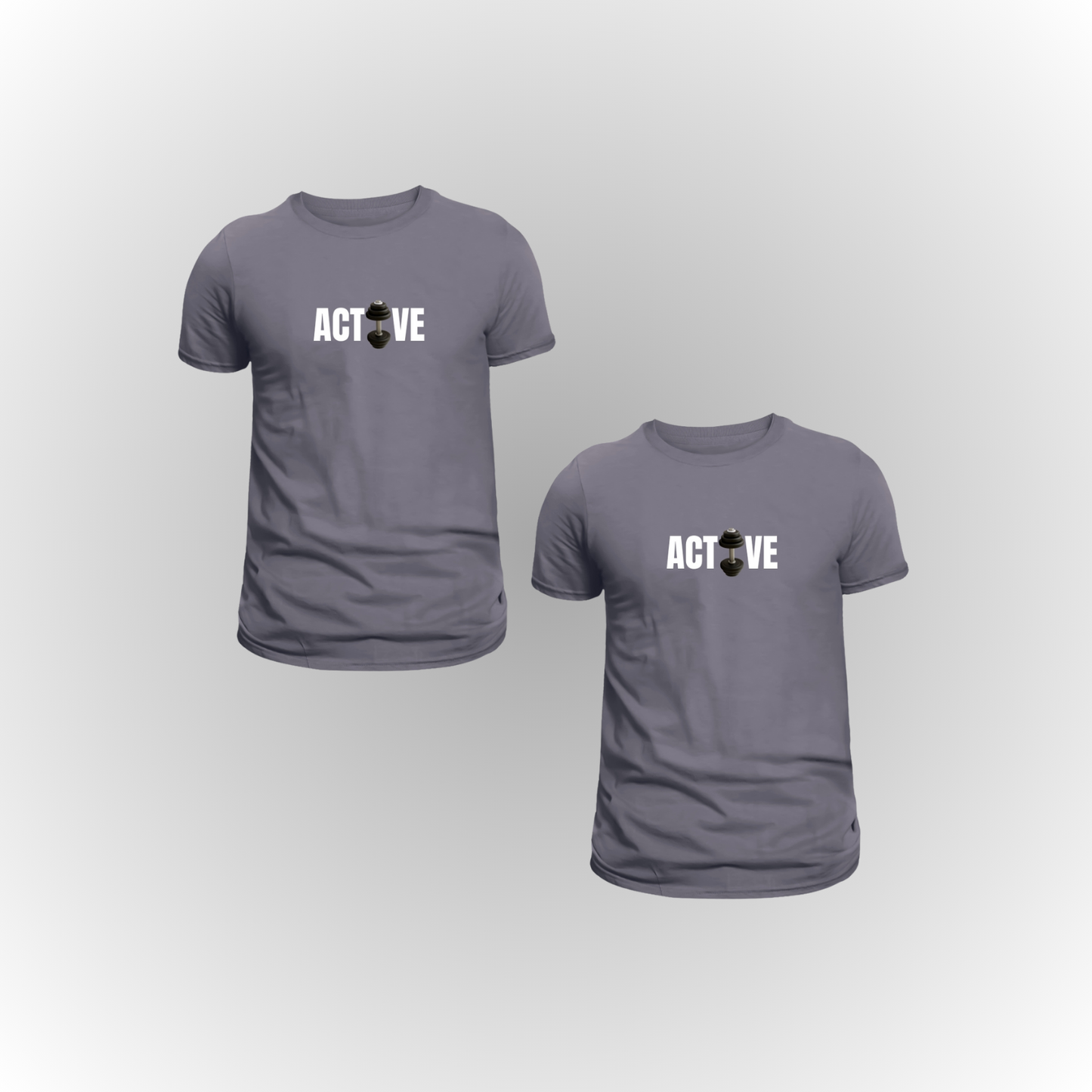 Pack of 2 Premium ActiveWeare T-Shirts – Double the Style, Double the Comfort!