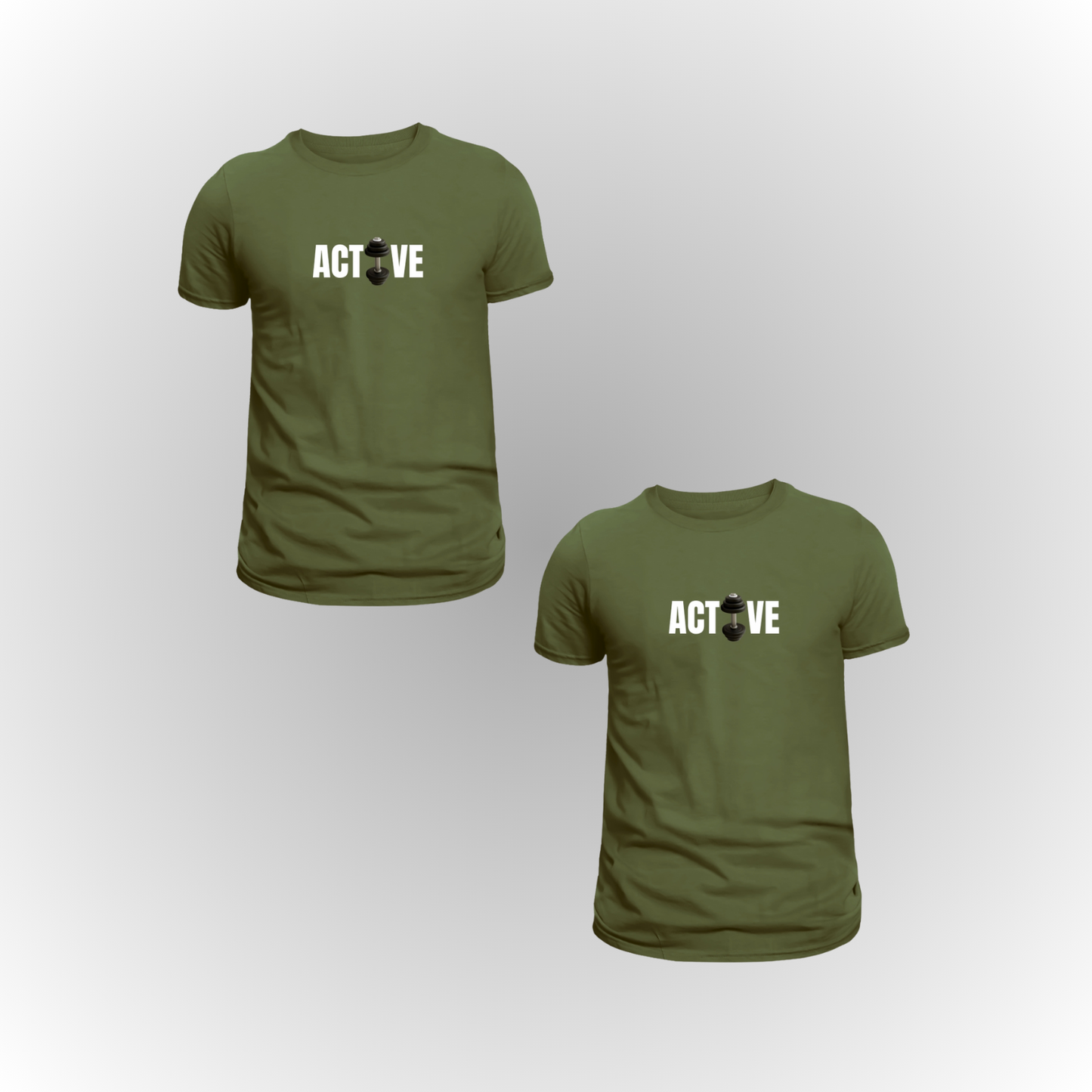 Pack of 2 Premium ActiveWeare T-Shirts – Double the Style, Double the Comfort!
