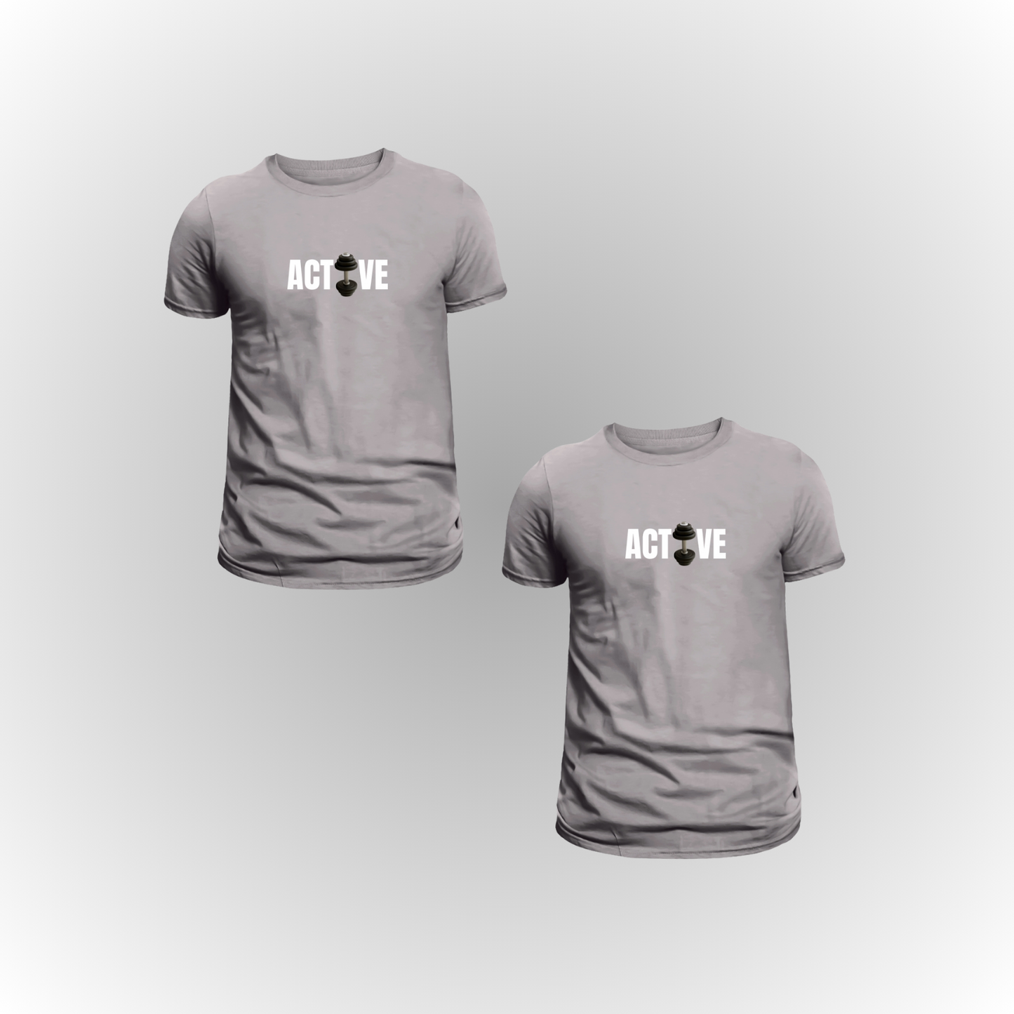 Pack of 2 Premium ActiveWeare T-Shirts – Double the Style, Double the Comfort!