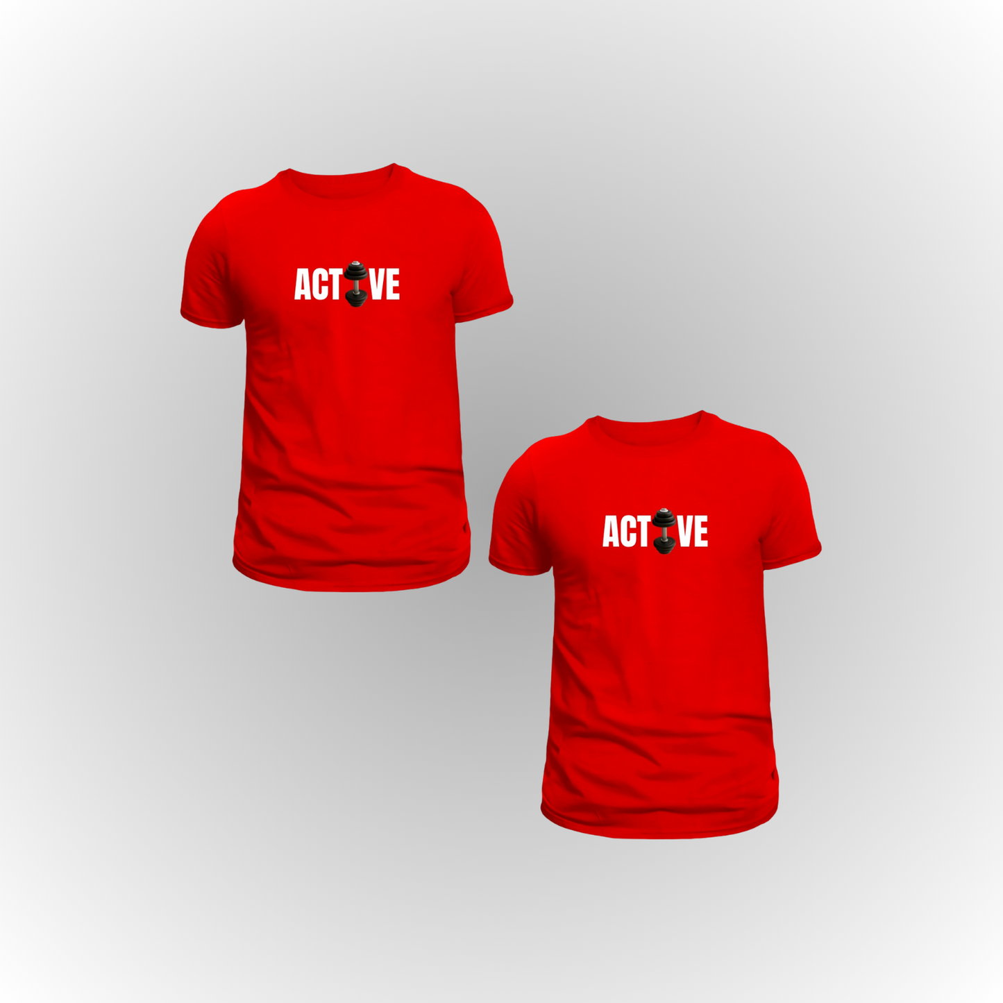 Pack of 2 Premium ActiveWeare T-Shirts – Double the Style, Double the Comfort!