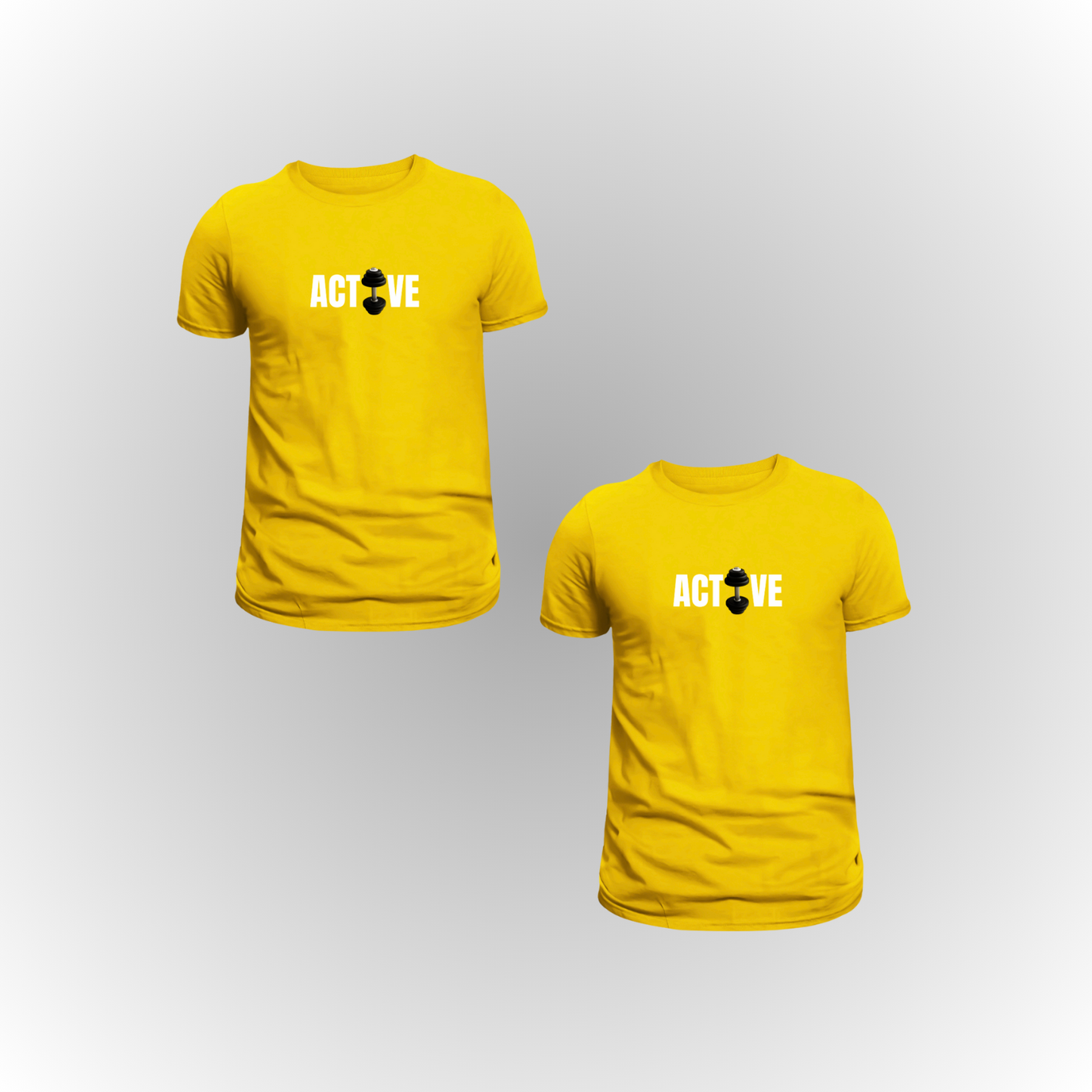 Pack of 2 Premium ActiveWeare T-Shirts – Double the Style, Double the Comfort!
