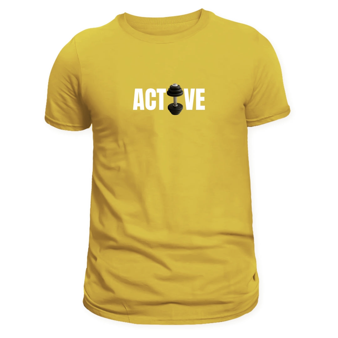 𝑨𝒄𝒕𝒊𝒗𝒆𝒘𝒆𝒂𝒓 𝑴𝒆𝒏'𝒔 𝑻-𝑺𝒉𝒊𝒓𝒕: YELLOW
