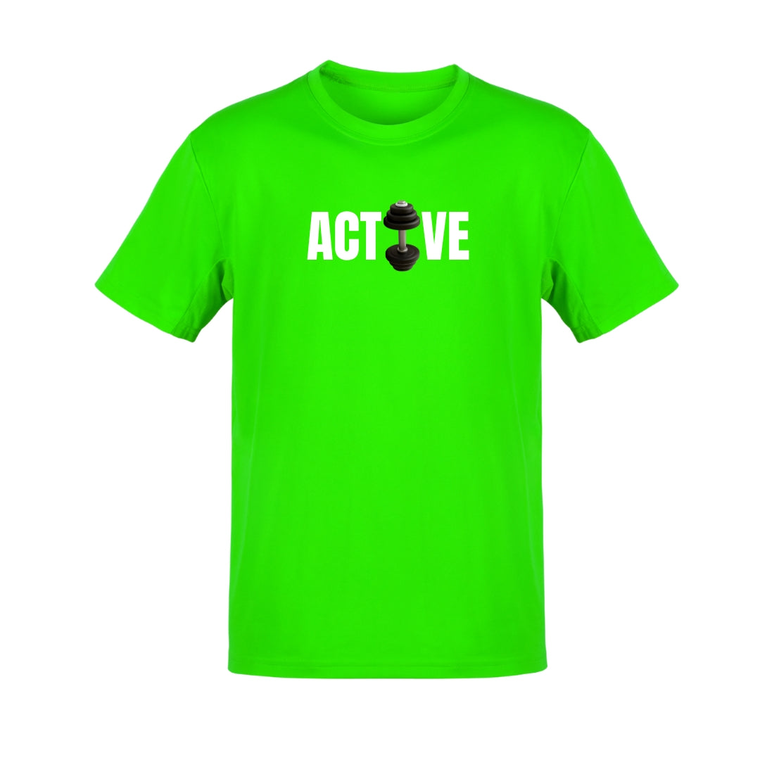 𝑨𝒄𝒕𝒊𝒗𝒆𝒘𝒆𝒂𝒓 𝑴𝒆𝒏'𝒔 𝑻-𝑺𝒉𝒊𝒓𝒕: NEON GREEN
