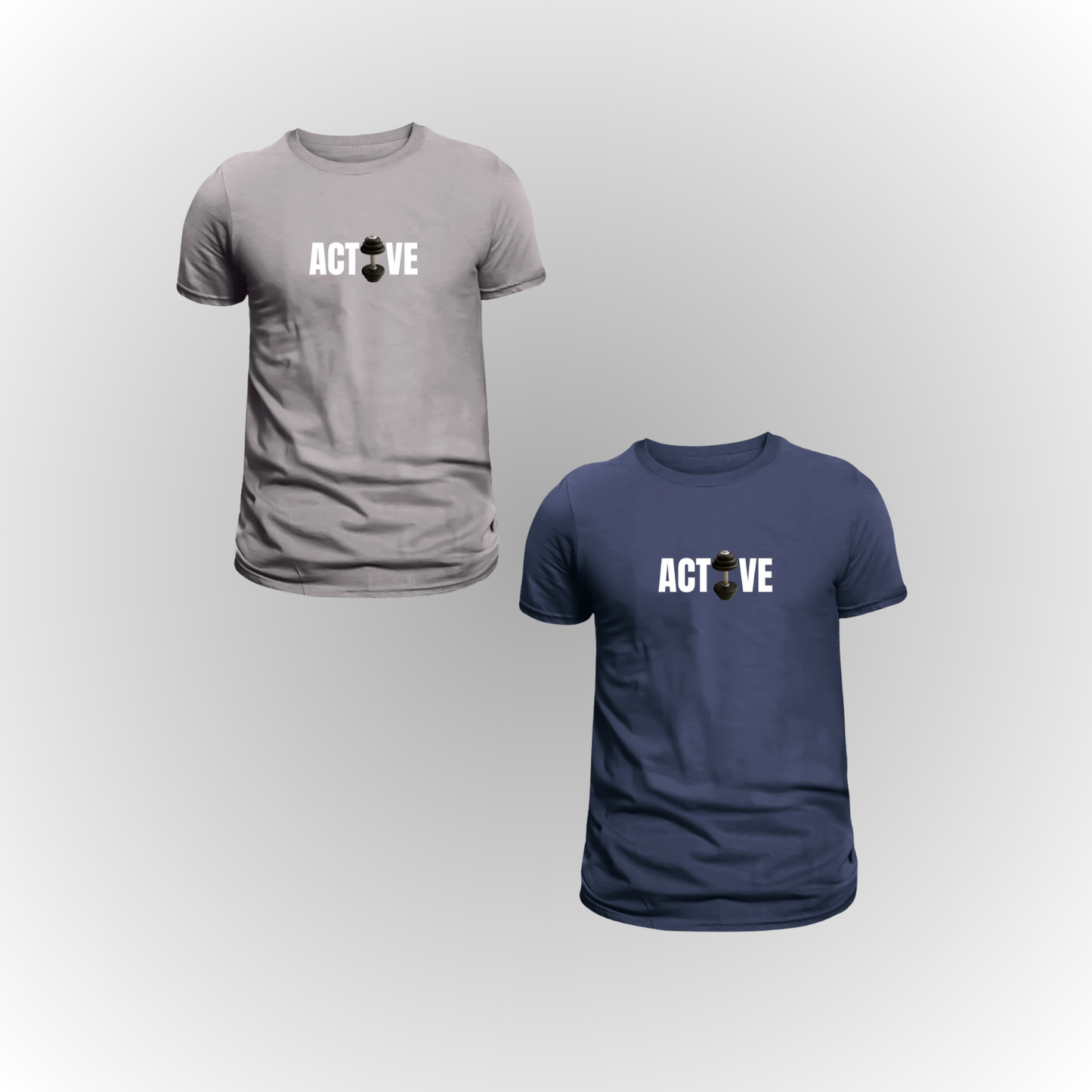 Pack of 2 Premium ActiveWeare T-Shirts – Double the Style, Double the Comfort!