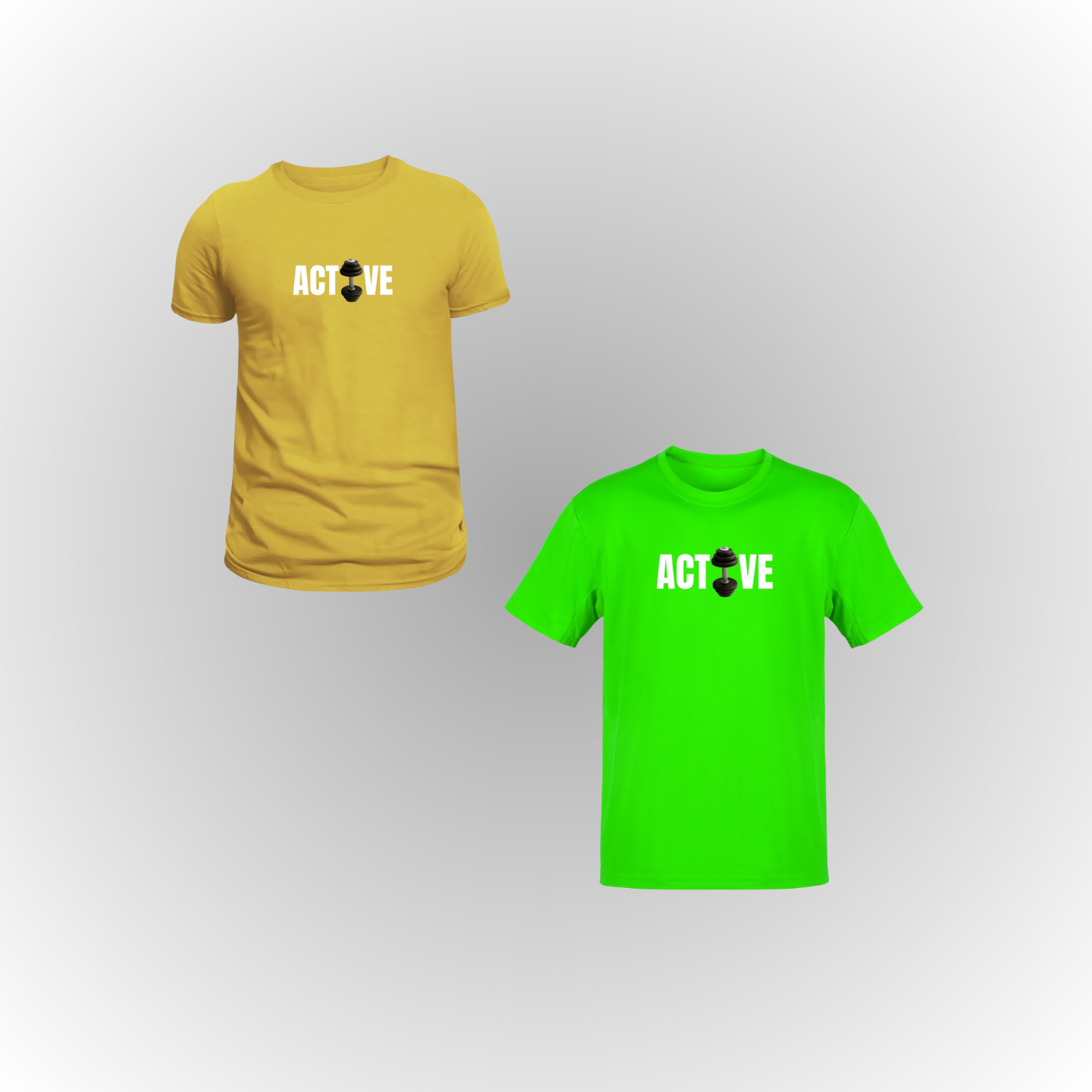 Pack of 2 Premium ActiveWeare T-Shirts – Double the Style, Double the Comfort!