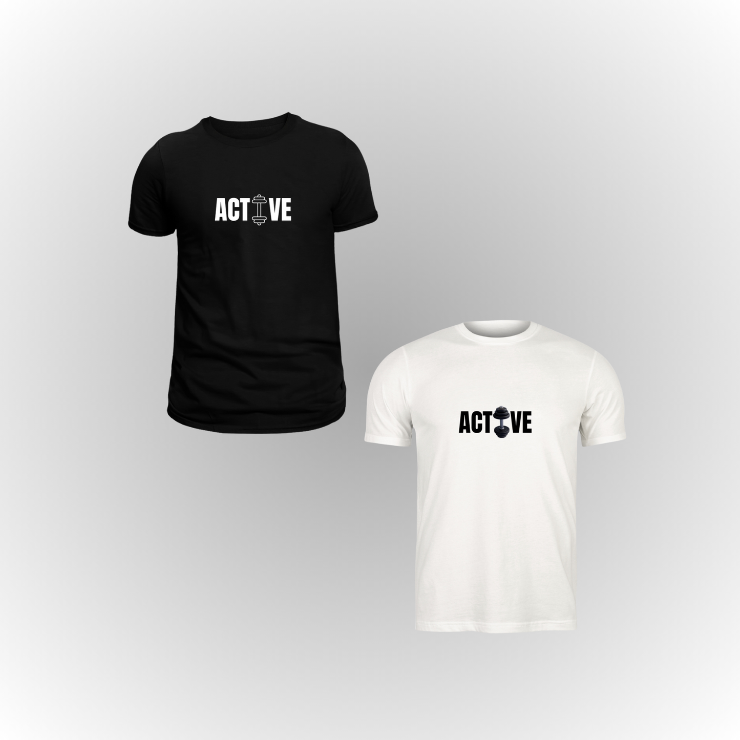 Pack of 2 Premium ActiveWeare T-Shirts – Double the Style, Double the Comfort!