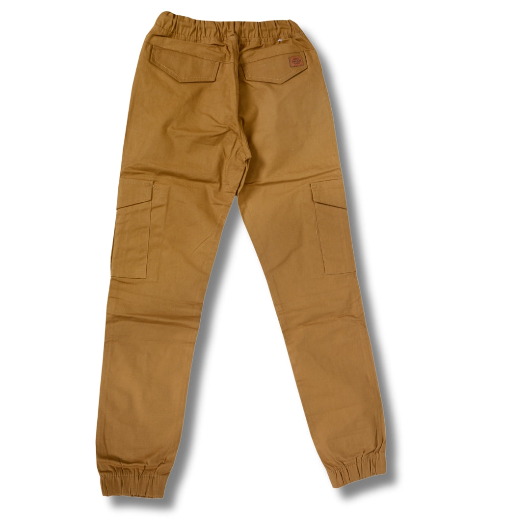 Ultimate Comfort Cotton Cargo Pants – Perfect Fit, All-Day Style! Khaki