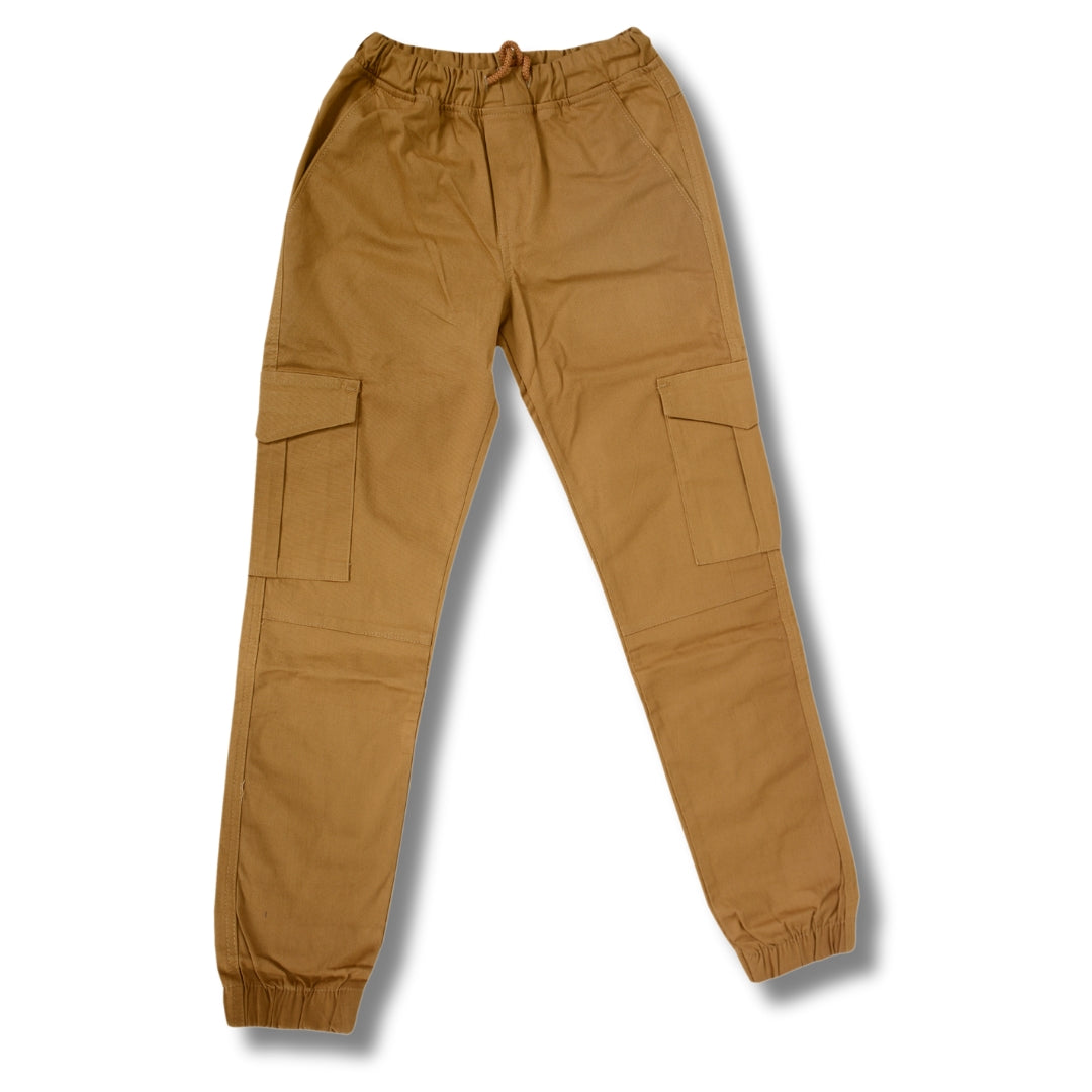 Ultimate Comfort Cotton Cargo Pants – Perfect Fit, All-Day Style! Khaki