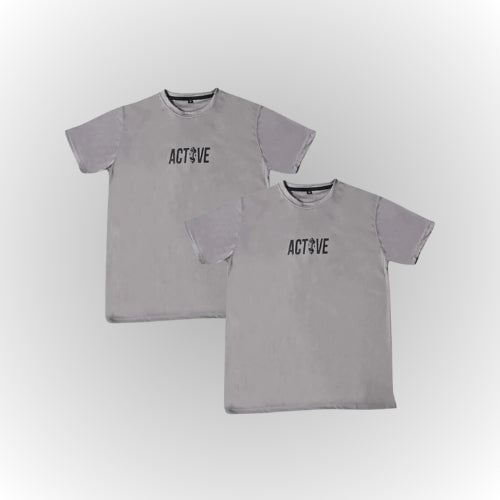 Pack of 2 Premium ActiveWeare T-Shirts – Double the Style, Double the Comfort!