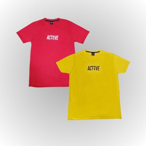 Pack of 2 Premium ActiveWeare T-Shirts – Double the Style, Double the Comfort!